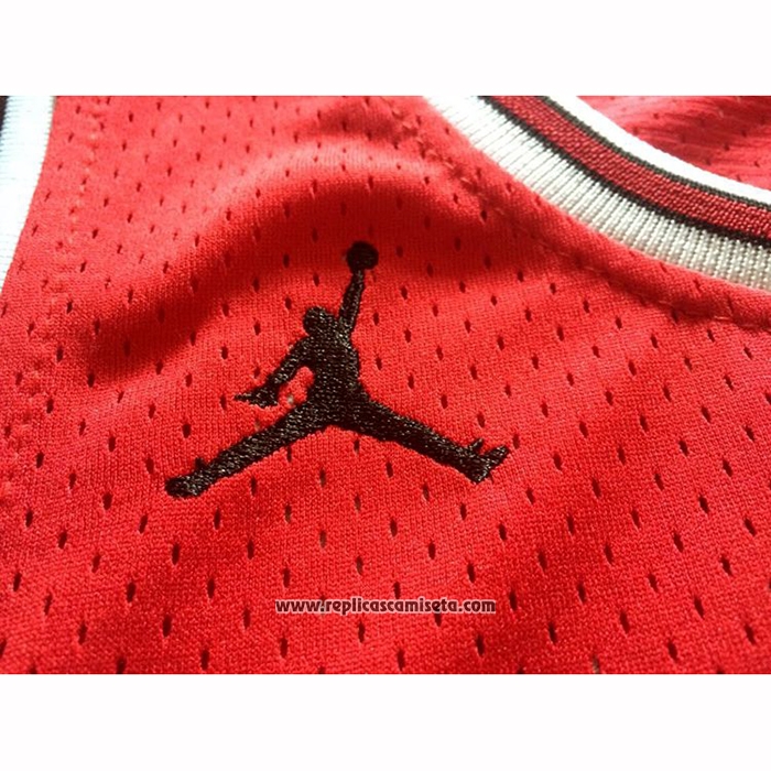 Camiseta Michael Jordan #23 Rojo Negro